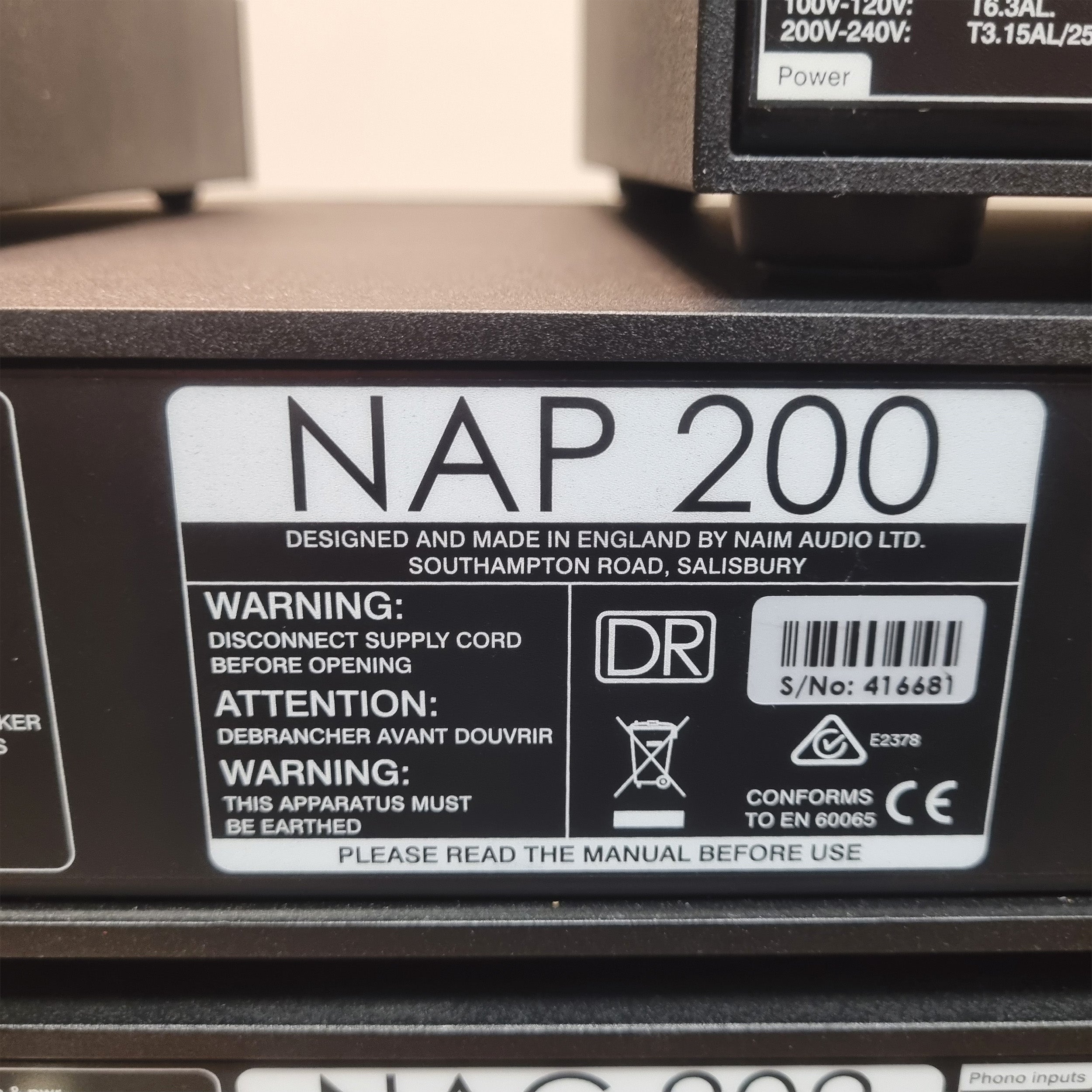 Naim NAP 200DR/Naim NAC200/Hi-Cap/NAPSC (BRUGT)