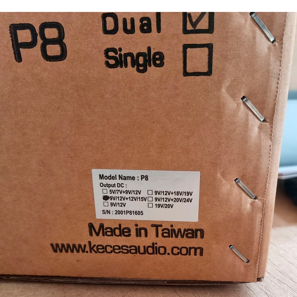 Keces P8 Dual 9/12 V + 12/15 V (BRUGT)